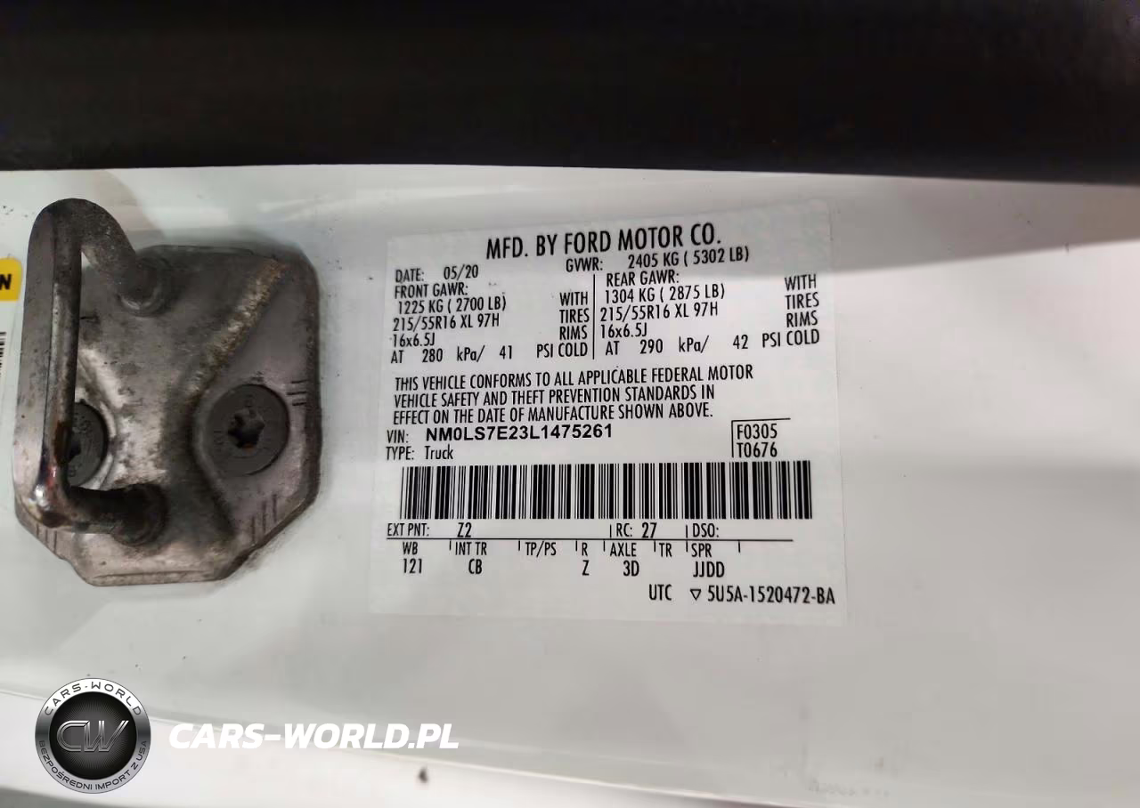 2020 Ford Transit Connect Xl VIN:NM0LS7E23L1475261 - 13
