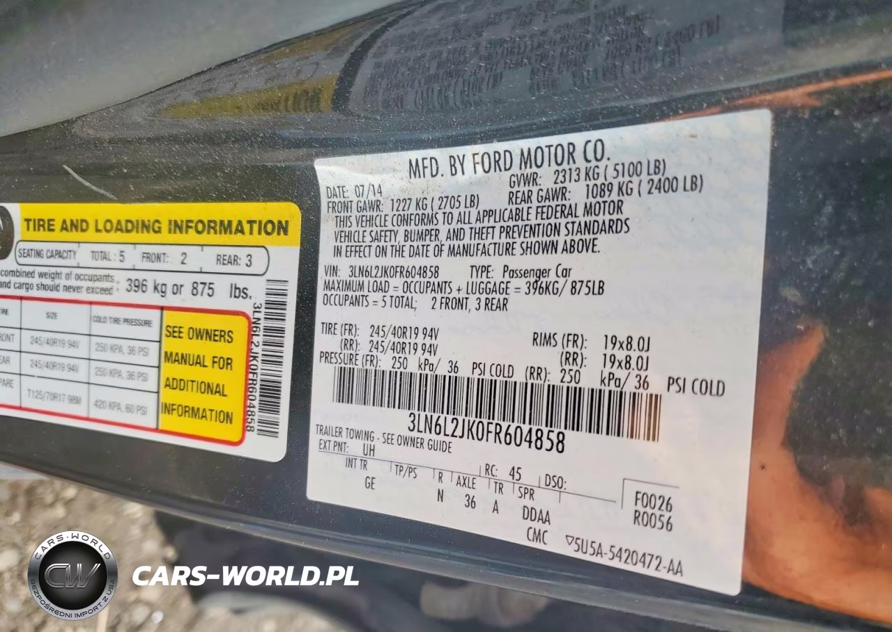 2015 Lincoln Mkz VIN:3LN6L2JK0FR604858 - 12