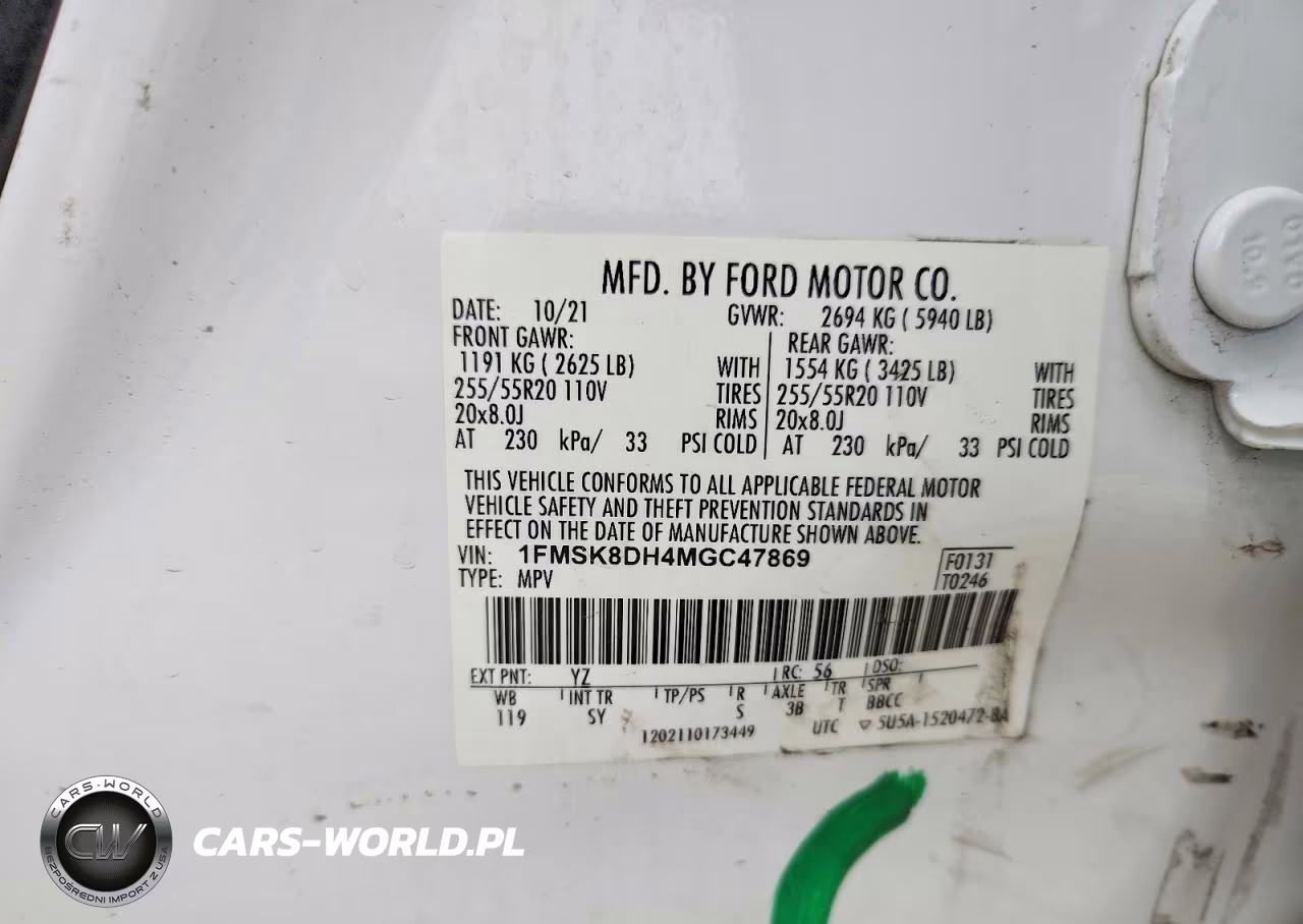 2021 Ford Explorer Xlt VIN:1FMSK8DH4MGC47869 - 13
