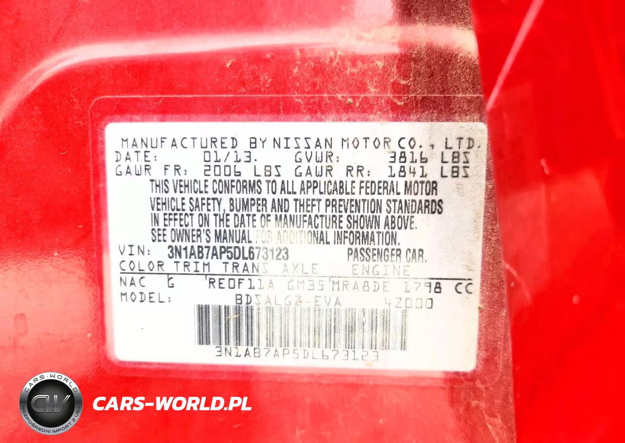 2013 Nissan Sentra S VIN:3N1AB7AP5DL673123 - 13