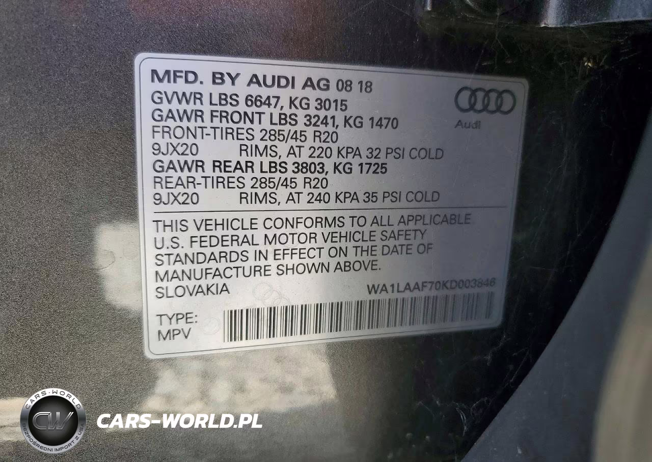 2019 Audi Q7 Premium Plus VIN:WA1LAAF70KD003846 - 13