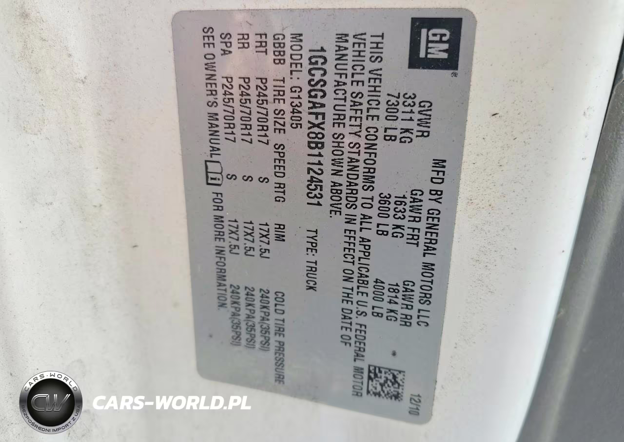 2011 Chevrolet Express G1500 Delivery Van VIN:1GCSGAFX8B1124531 - 13