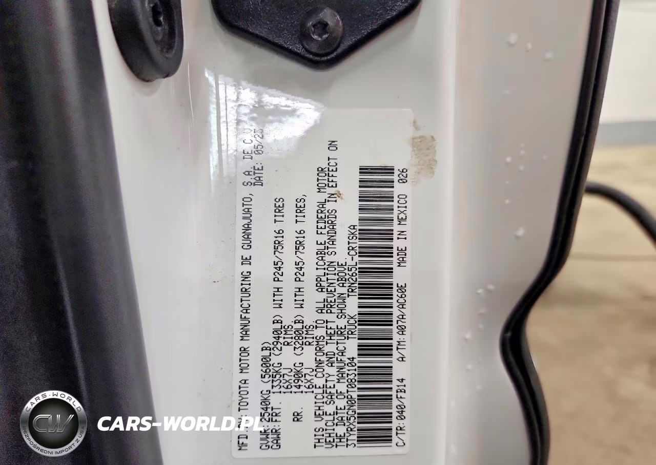 2023 Toyota Tacoma Sr VIN:3TYRX5GN0PT083104 - 12