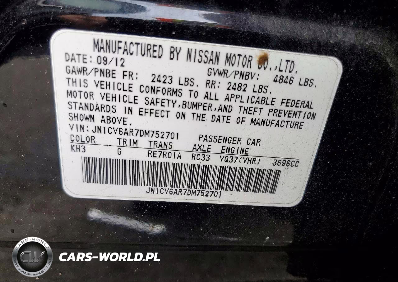 2013 Infiniti G37 Sedan X VIN:JN1CV6AR7DM752701 - 13