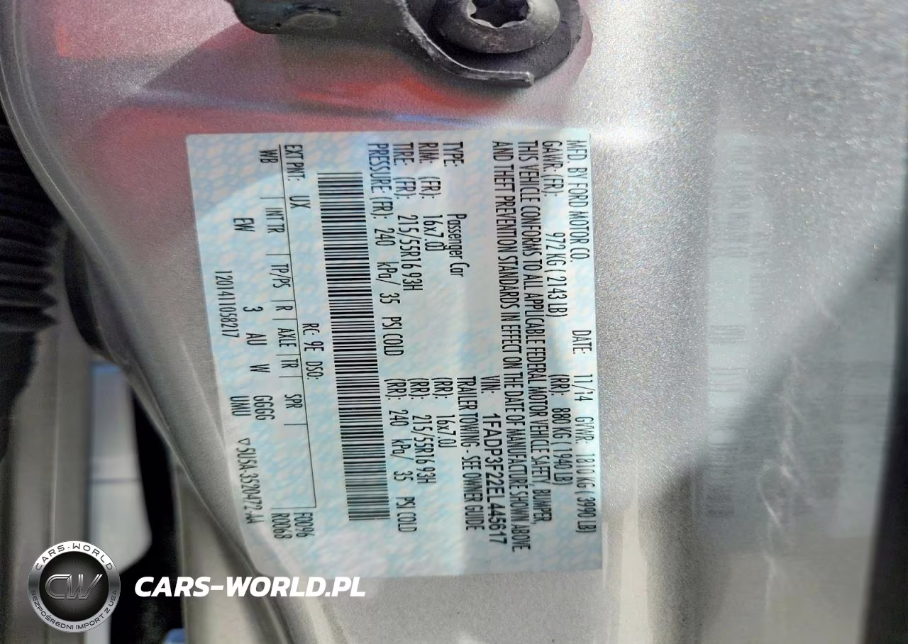 2014 Ford Focus Se VIN:1FADP3F22EL445617 - 12