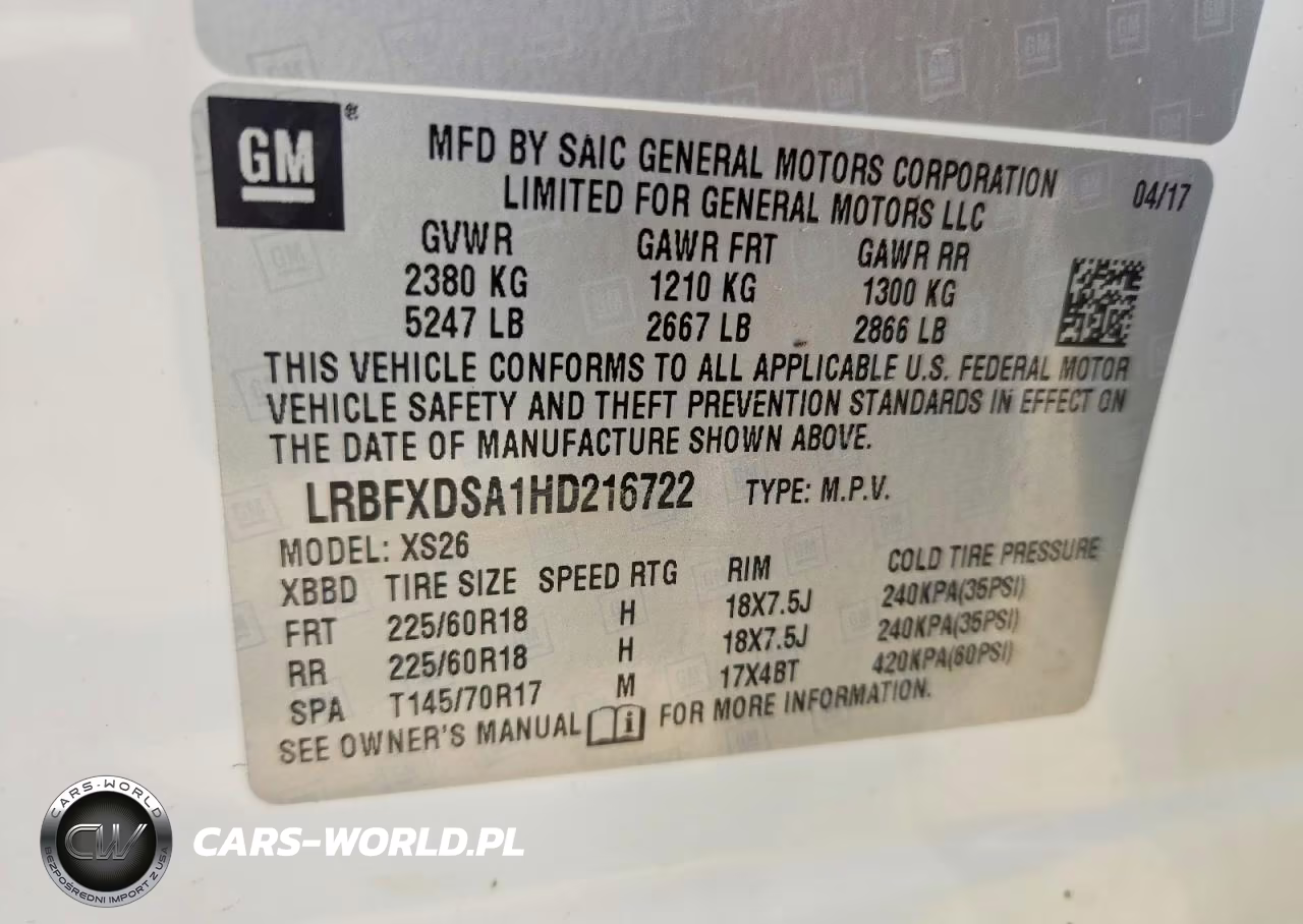 2017 Buick Envision Essence VIN:LRBFXDSA1HD216722 - 14