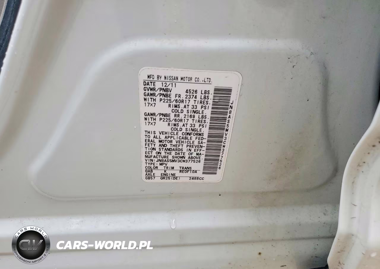 2012 Nissan Rogue S VIN:JN8AS5MV3CW377526 - 14