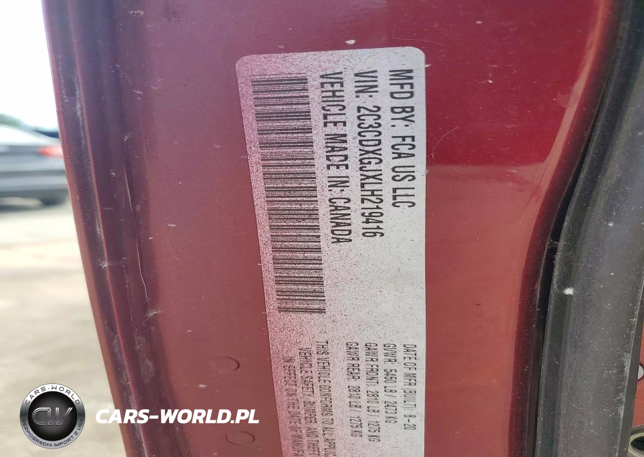 2020 Dodge Charger Scat Pack VIN:2C3CDXGJXLH219416 - 12
