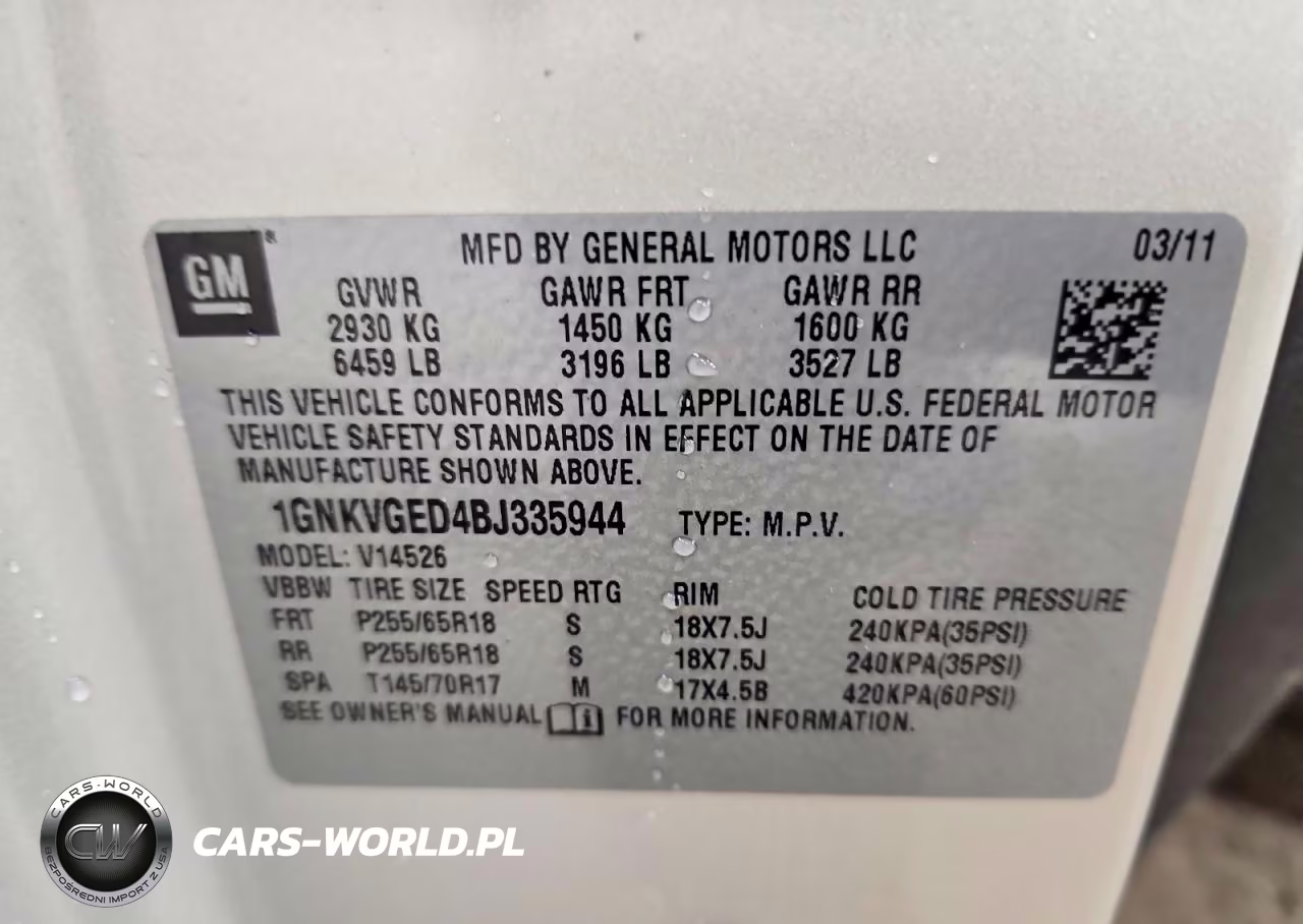 2011 Chevrolet Traverse Lt VIN:1GNKVGED4BJ335944 - 14