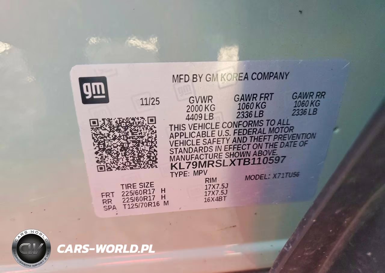 2026 Chevrolet Trailblazer Lt VIN:KL79MRSLXTB110597 - 12