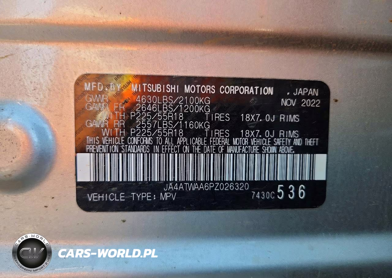 2023 Mitsubishi Eclipse Cross Se VIN:JA4ATWAA6PZ026320 - 13