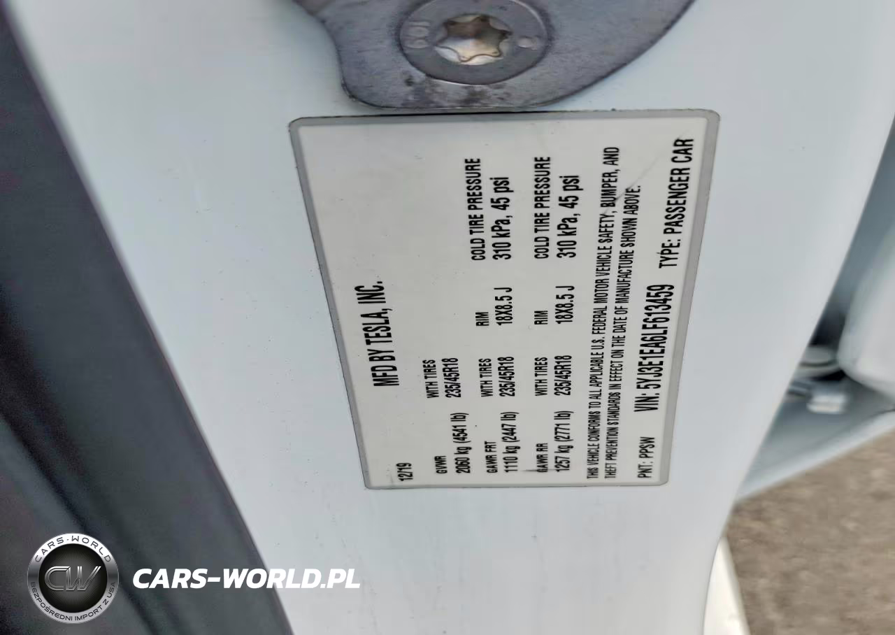 2020 Tesla Model 3 VIN:5YJ3E1EA6LF613459 - 13