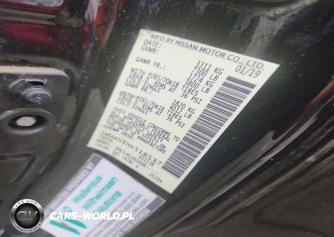 2019 Nissan Titan S VIN:1N6AA1C87KN518537 - 12