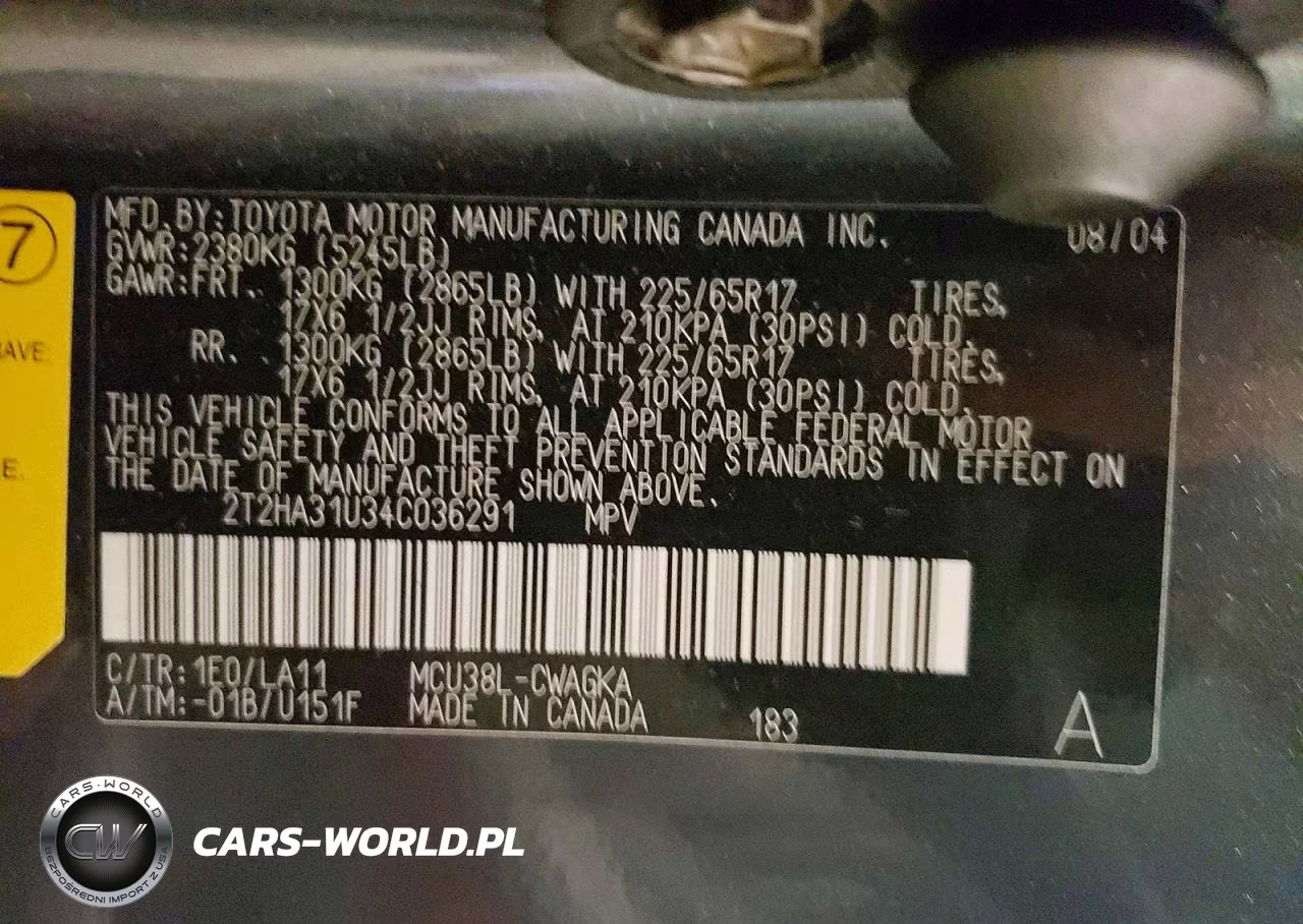 2004 Lexus Rx 330 VIN:2T2HA31U34C036291 - 13