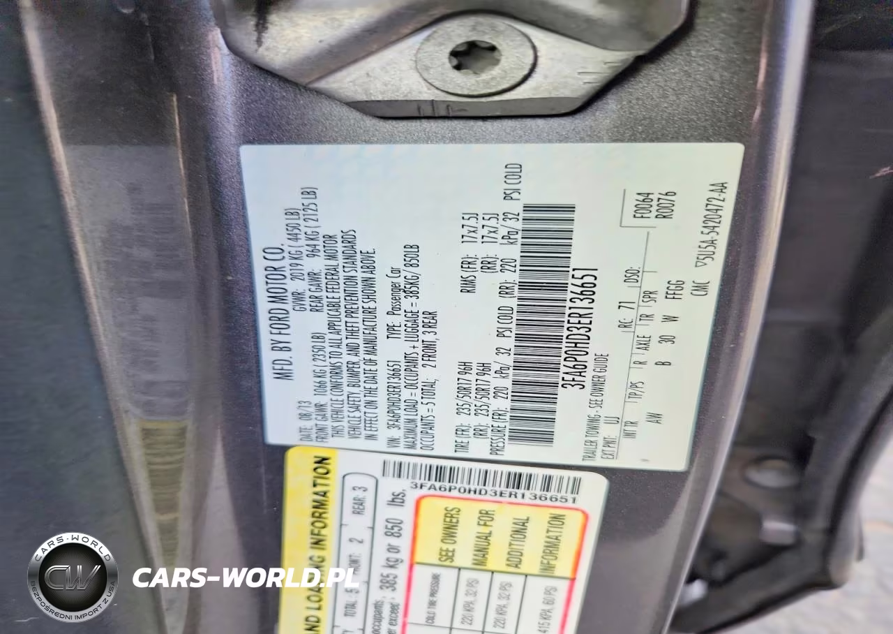 2014 Ford Fusion Se VIN:3FA6P0HD3ER136651 - 12