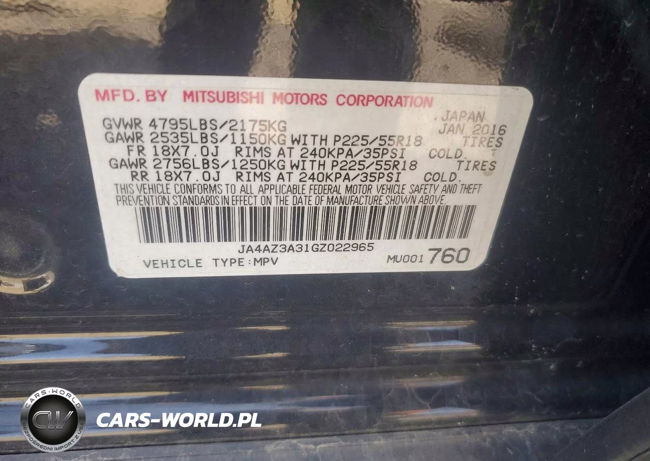 2016 Mitsubishi Outlander Se VIN:JA4AZ3A31GZ022965 - 13