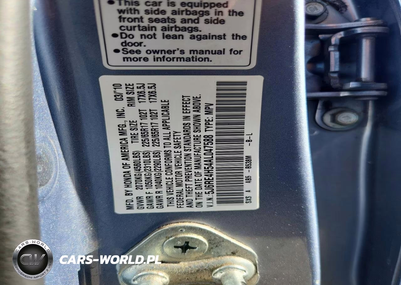 2010 Honda Cr-V Ex VIN:5J6RE4H54AL047588 - 14
