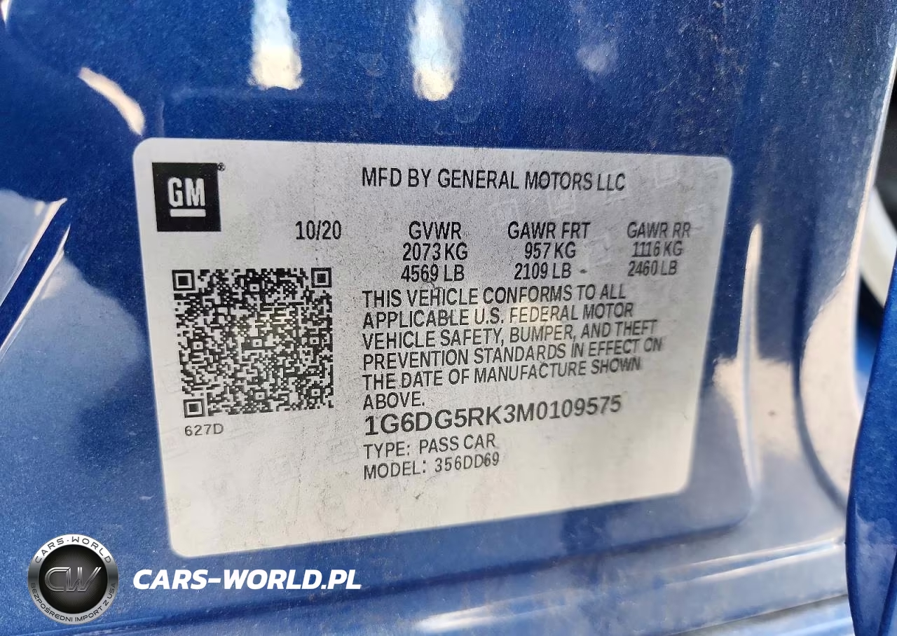 2021 Cadillac Ct4 Sport VIN:1G6DG5RK3M0109575 - 13