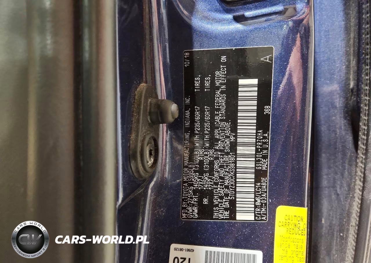 2019 Toyota Sienna Xle 8-Passenger VIN:5TDYZ3DC7KS981801 - 14