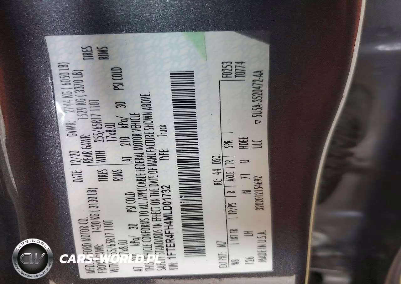 2021 Ford Ranger Xl VIN:1FTER4FH4MLD01732 - 12