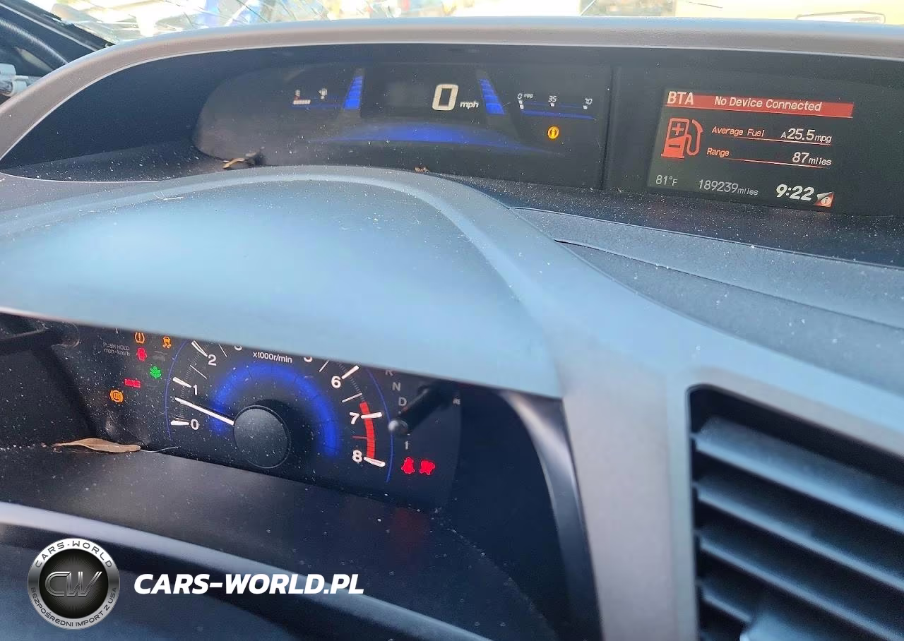 2012 Honda Civic Ex VIN:19XFB2F86CE103285 - 9
