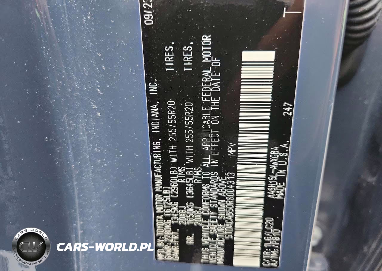 2024 Toyota Grand Highlander Hybrid Limited VIN:5TDACAB50RS004313 - 13