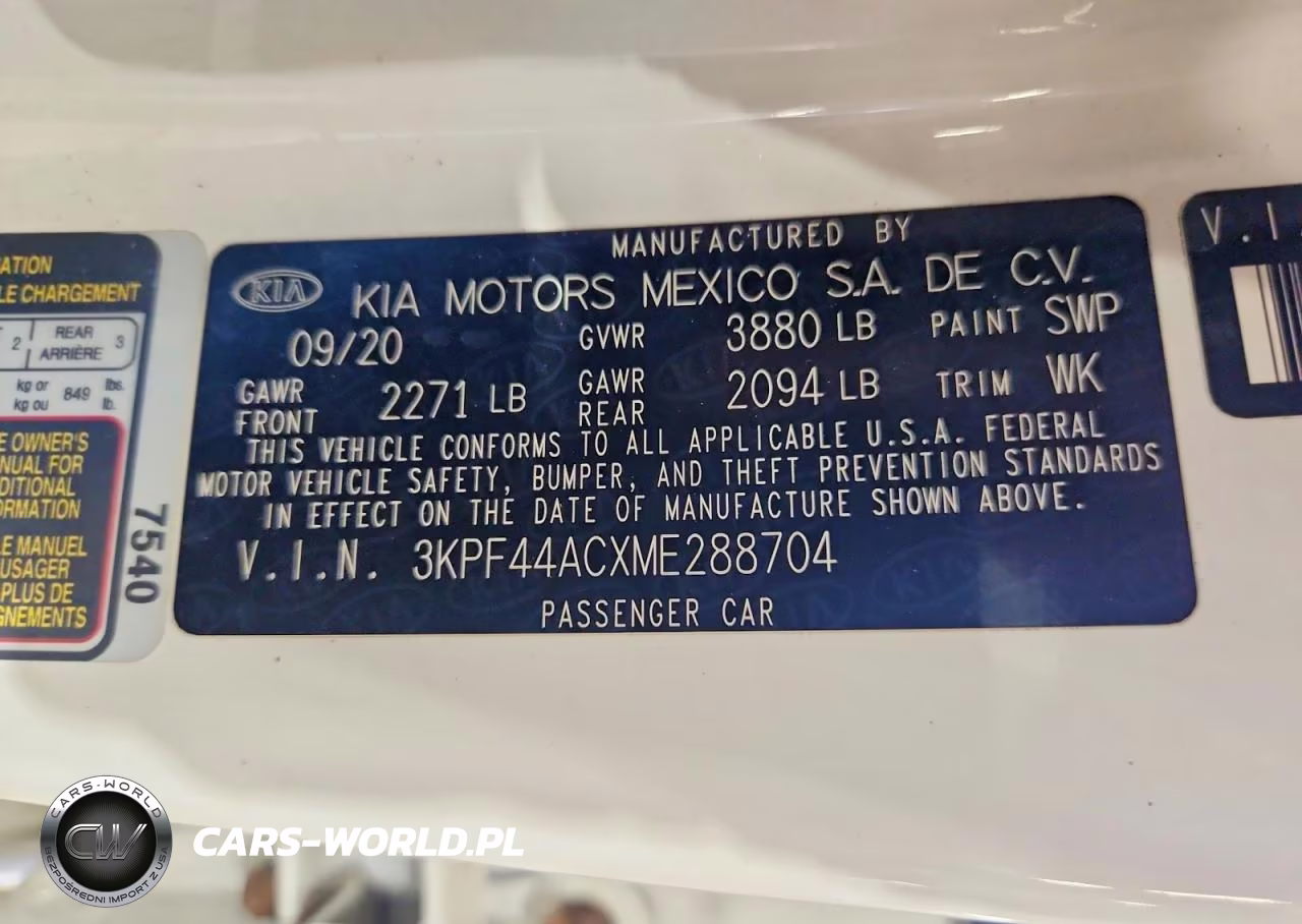 2021 Kia Forte Gt VIN:3KPF44ACXME288704 - 12