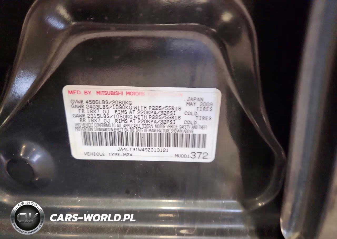 2009 Mitsubishi Outlander Se VIN:JA4LT31W49Z013121 - 13