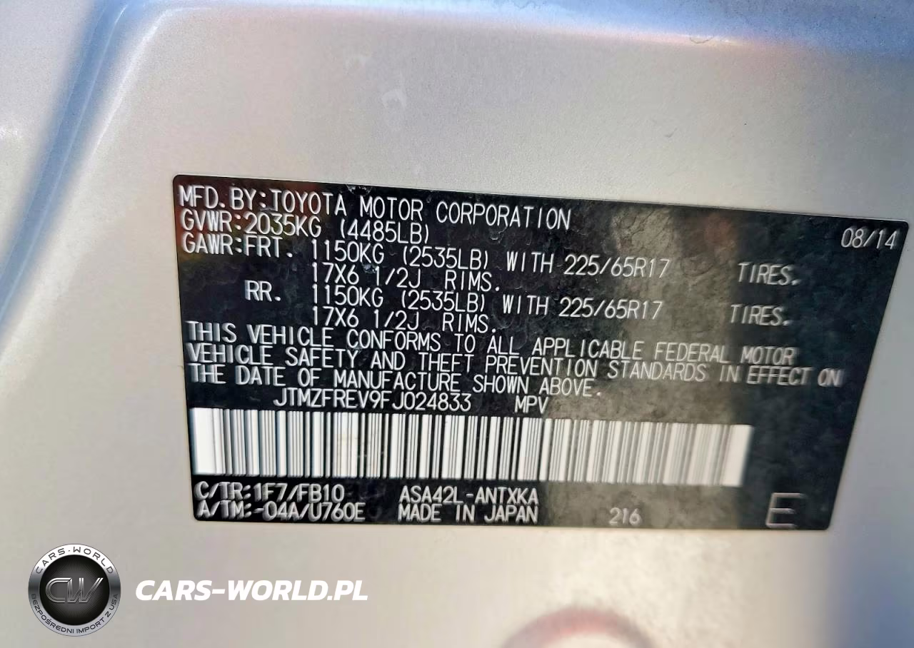 2015 Toyota Rav4 Le VIN:JTMZFREV9FJ024833 - 13