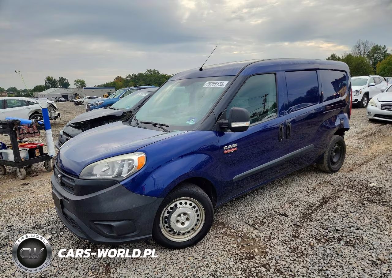 2017 Ram Promaster City St Delivery Van VIN:ZFBERFAB1H6F41961 - 1