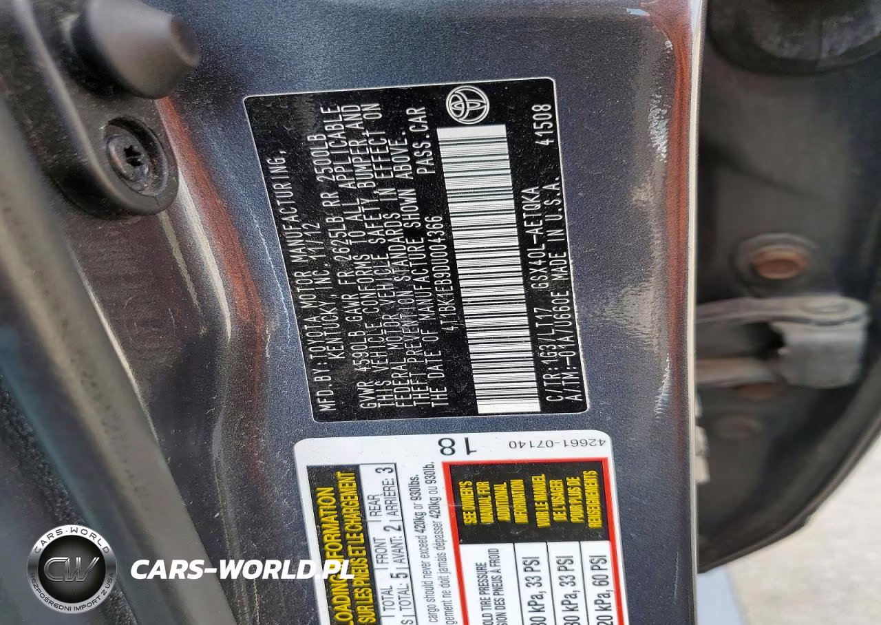 2013 Toyota Avalon Xle Touring VIN:4T1BK1EB9DU004366 - 12
