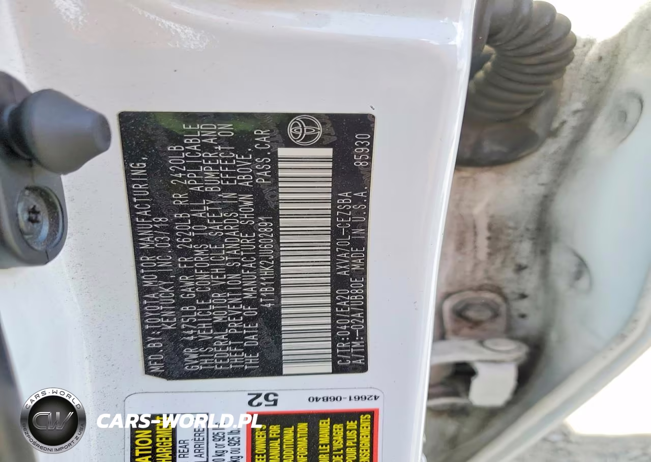 2018 Toyota Camry Se VIN:4T1B11HK2JU602891 - 12