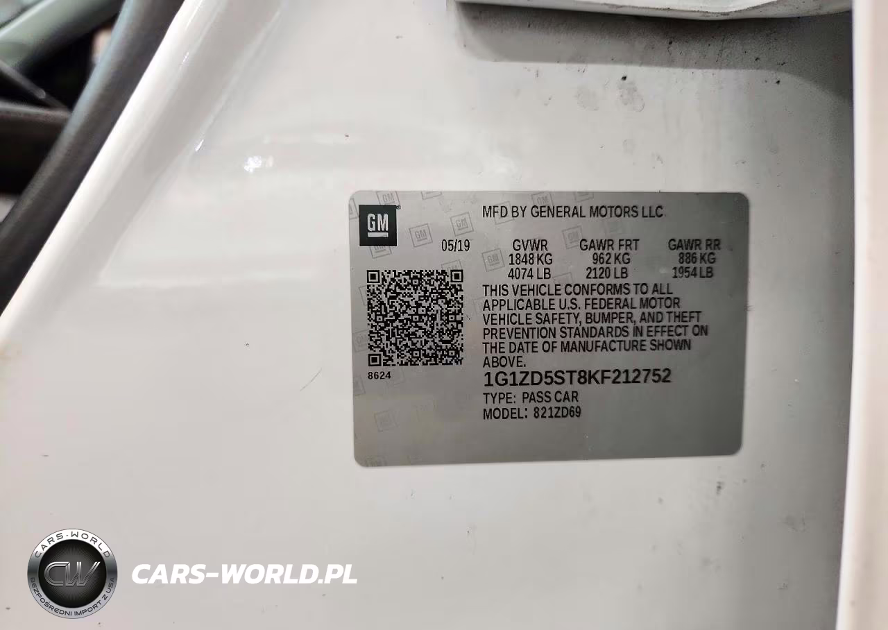 2019 Chevrolet Malibu Lt VIN:1G1ZD5ST8KF212752 - 12