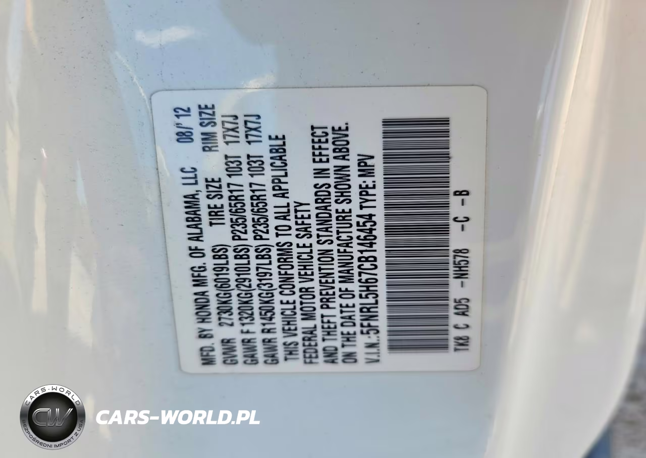 2012 Honda Odyssey Exl VIN:5FNRL5H67CB146454 - 13