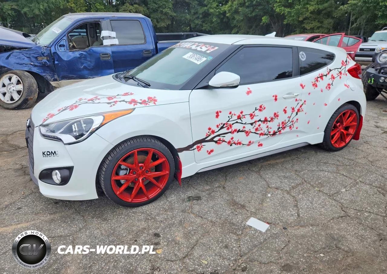 2016 Hyundai Veloster Turbo VIN:KMHTC6AE2GU293531 - 1