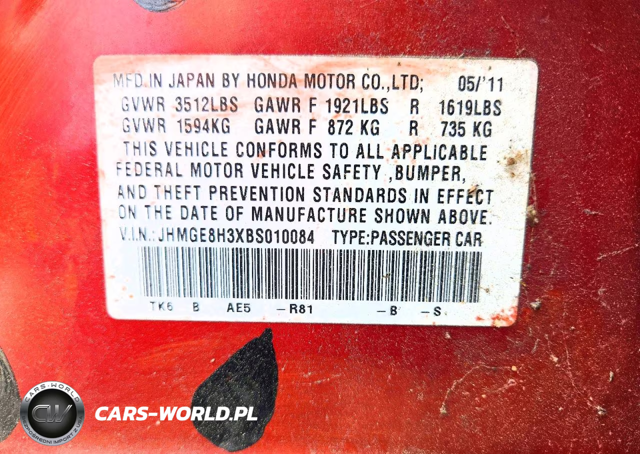 2011 Honda Fit VIN:JHMGE8H3XBS010084 - 13