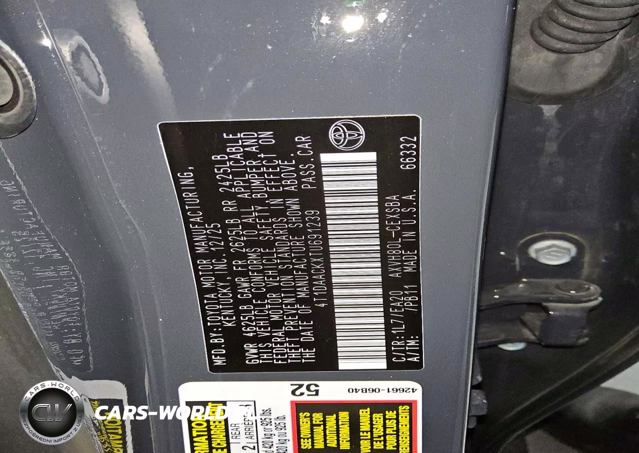 2026 Toyota Camry Se VIN:4T1DAACKXTU691239 - 12