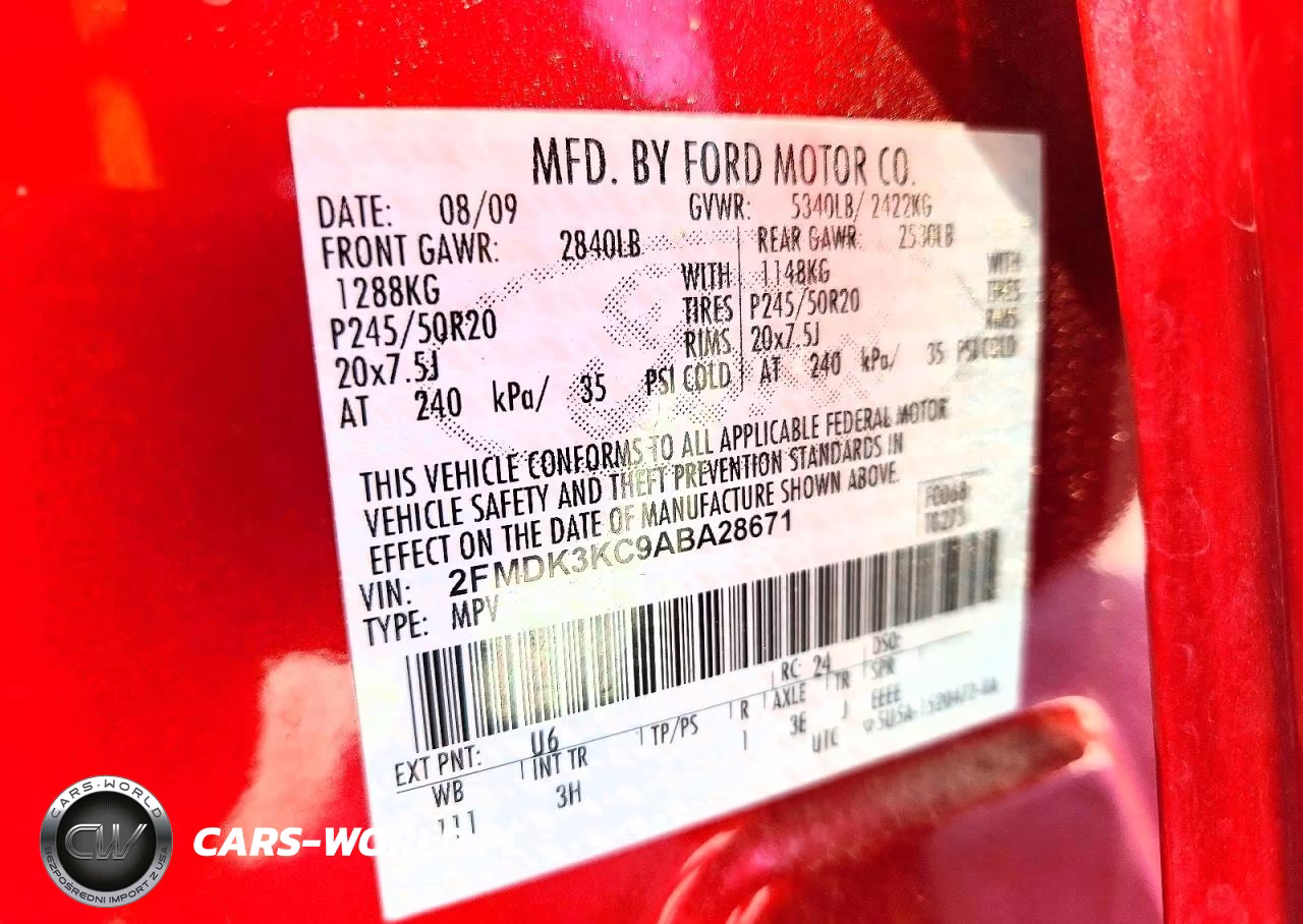 2010 Ford Edge Limited VIN:2FMDK3KC9ABA28671 - 13