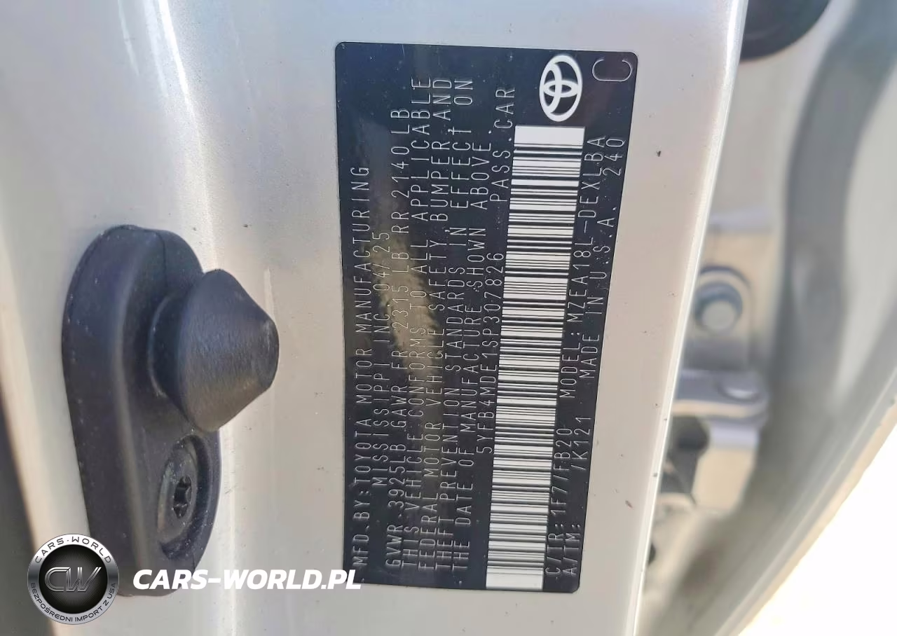 2025 Toyota Corolla Le VIN:5YFB4MDE1SP307826 - 12