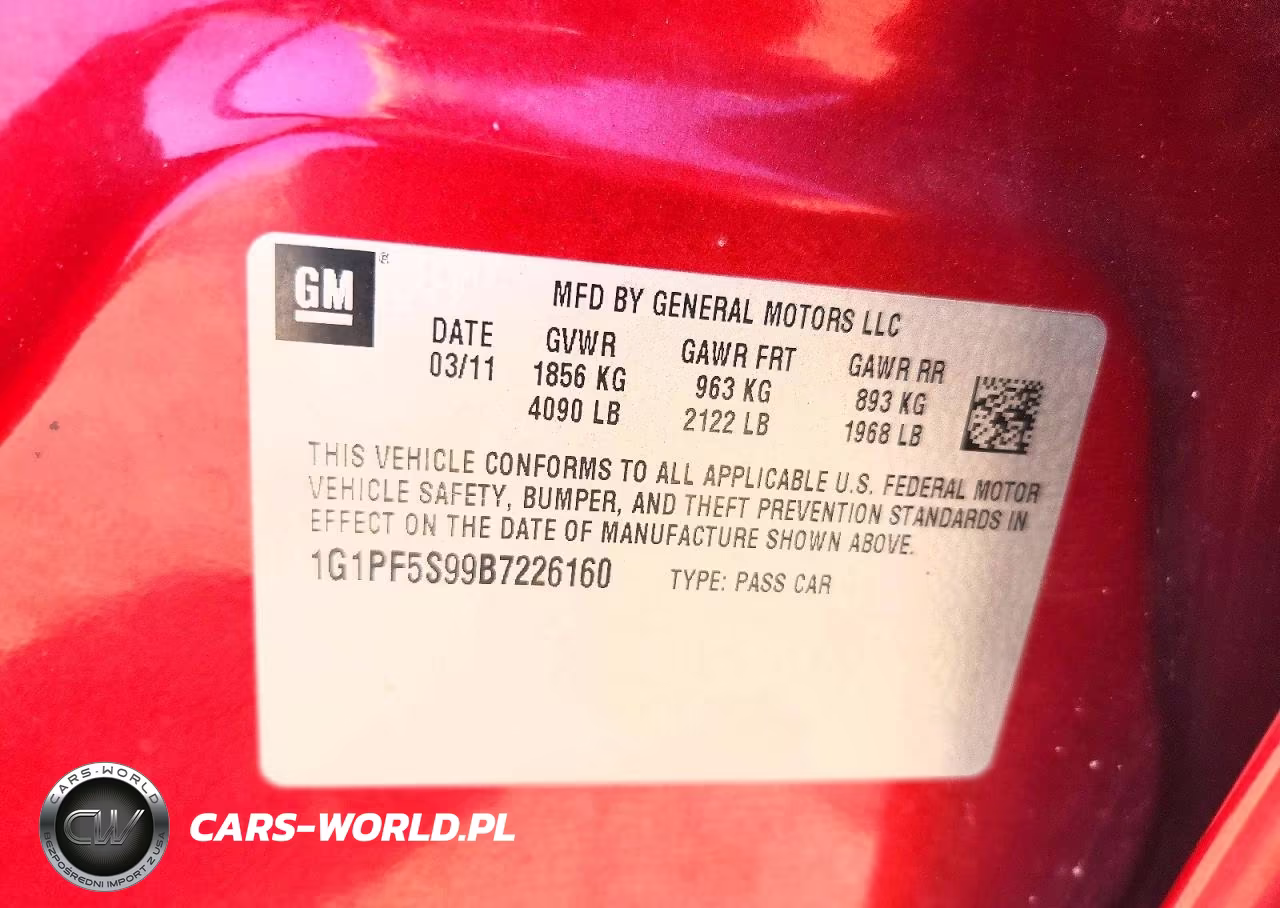2011 Chevrolet Cruze Lt VIN:1G1PF5S99B7226160 - 13
