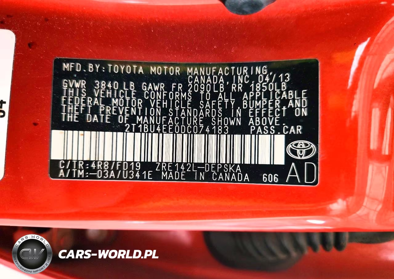 2013 Toyota Corolla S Special Edition VIN:2T1BU4EE0DC074183 - 12