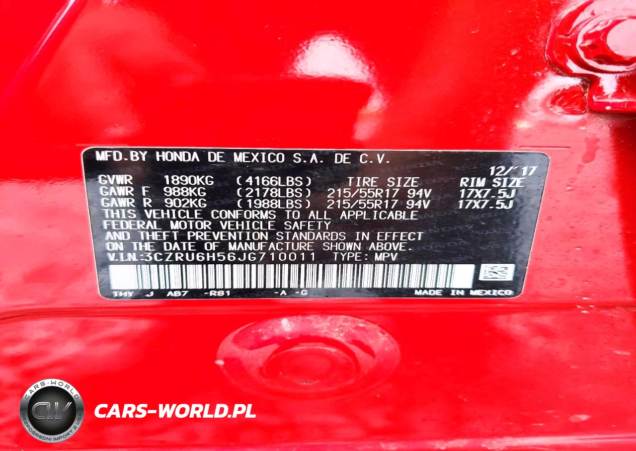 2018 Honda Hr-V Ex VIN:3CZRU6H56JG710011 - 13
