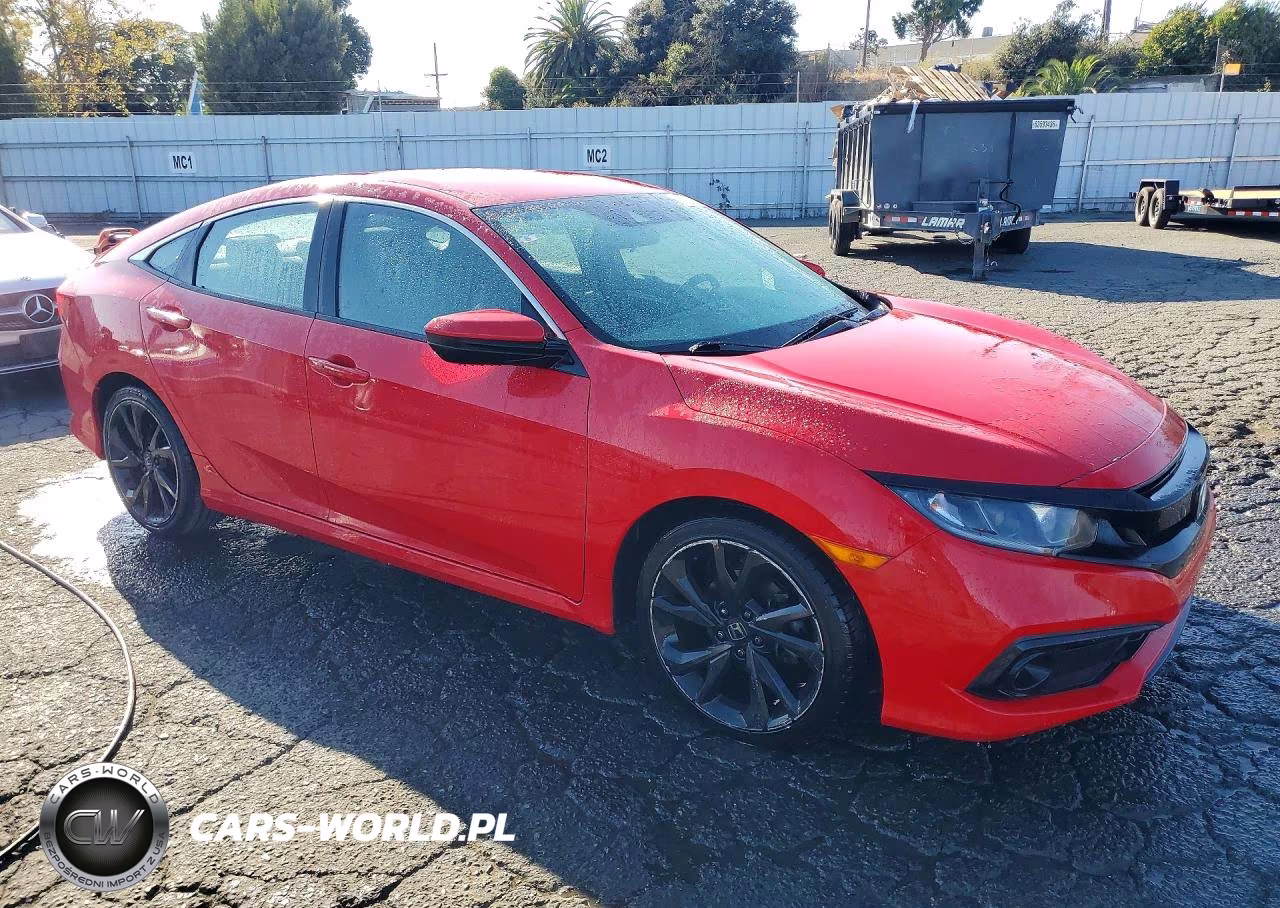 2019 Honda Civic Sport VIN:2HGFC2F88KH527200 - 4