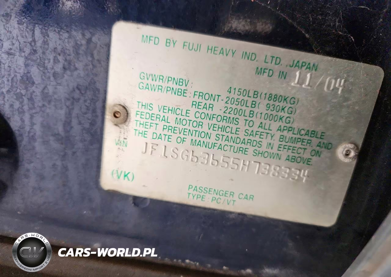 2005 Subaru Forester 2.5X VIN:JF1SG63655H738334 - 12