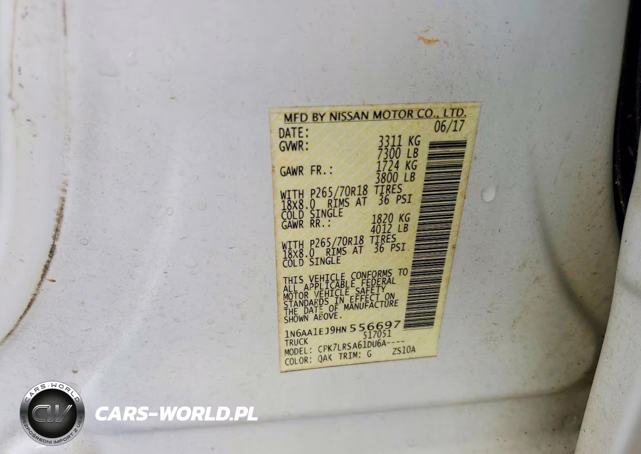 2017 Nissan Titan S VIN:1N6AA1EJ9HN556697 - 12