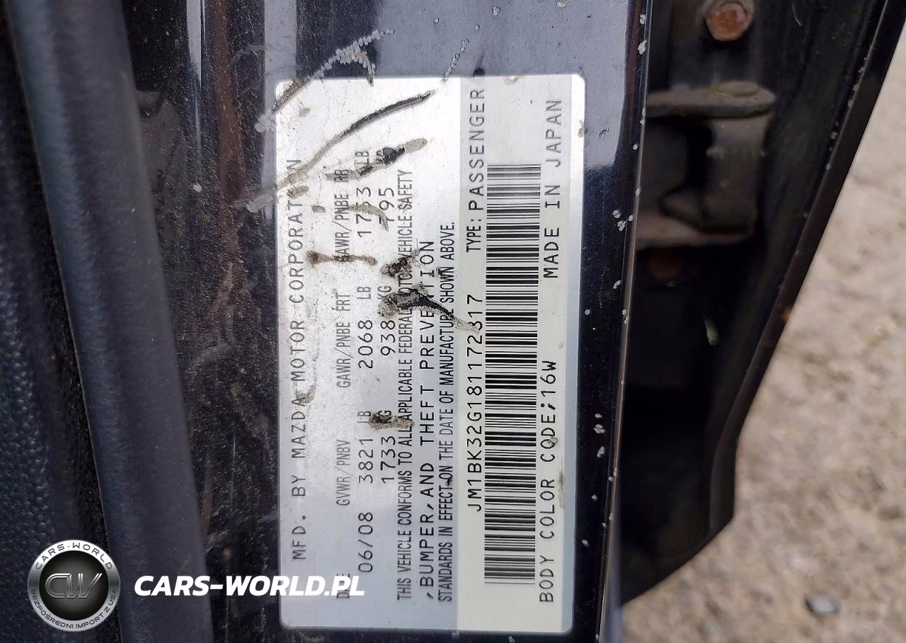 2008 Mazda 3 I VIN:JM1BK32G181172817 - 13