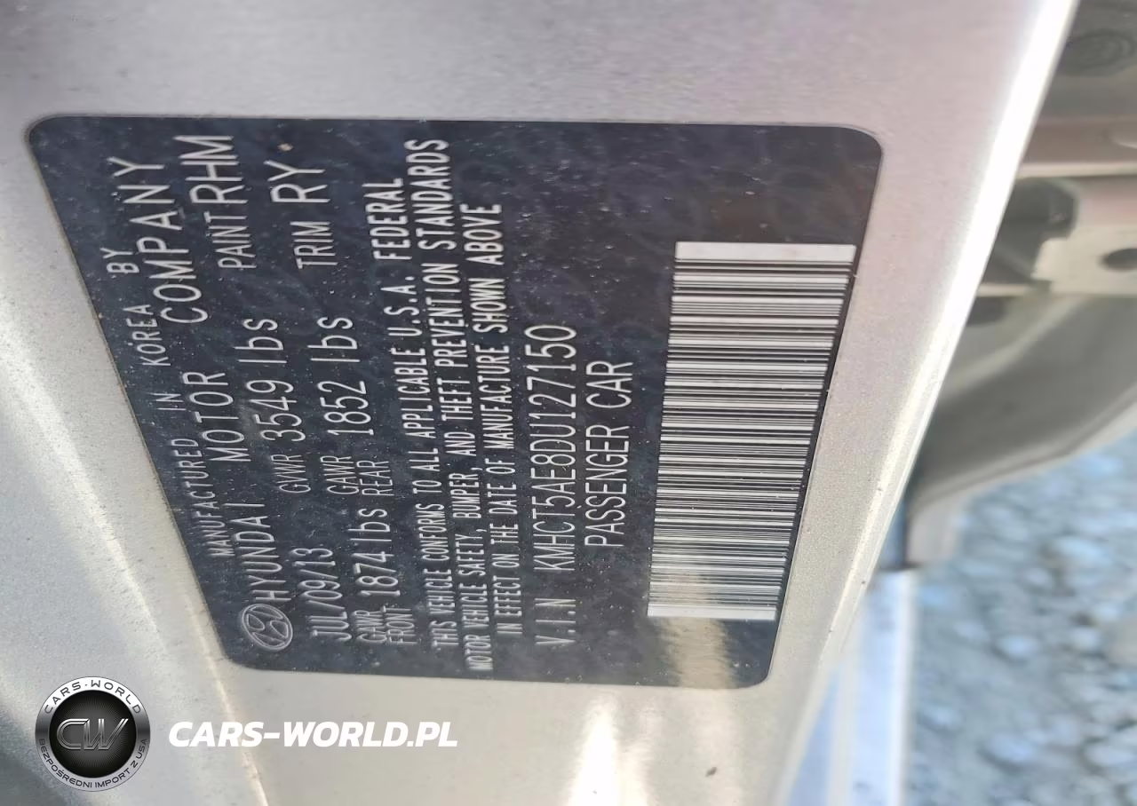 2013 Hyundai Accent Gs VIN:KMHCT5AE8DU127150 - 12