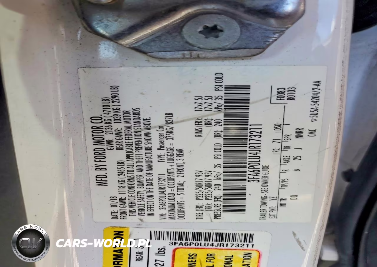 2018 Ford Fusion Se Hybrid VIN:3FA6P0LU4JR173211 - 12
