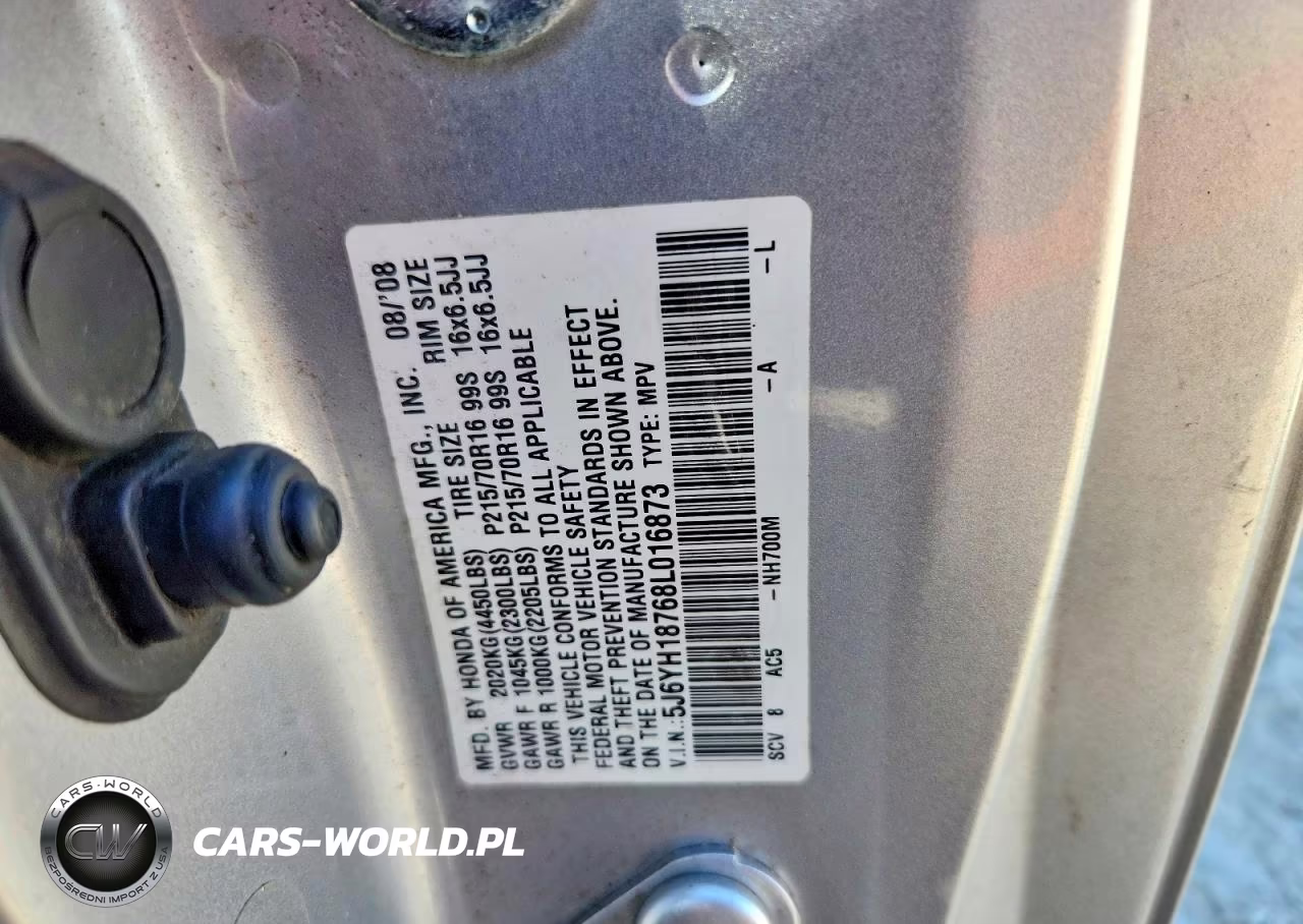 2008 Honda Element Ex VIN:5J6YH18768L016873 - 12