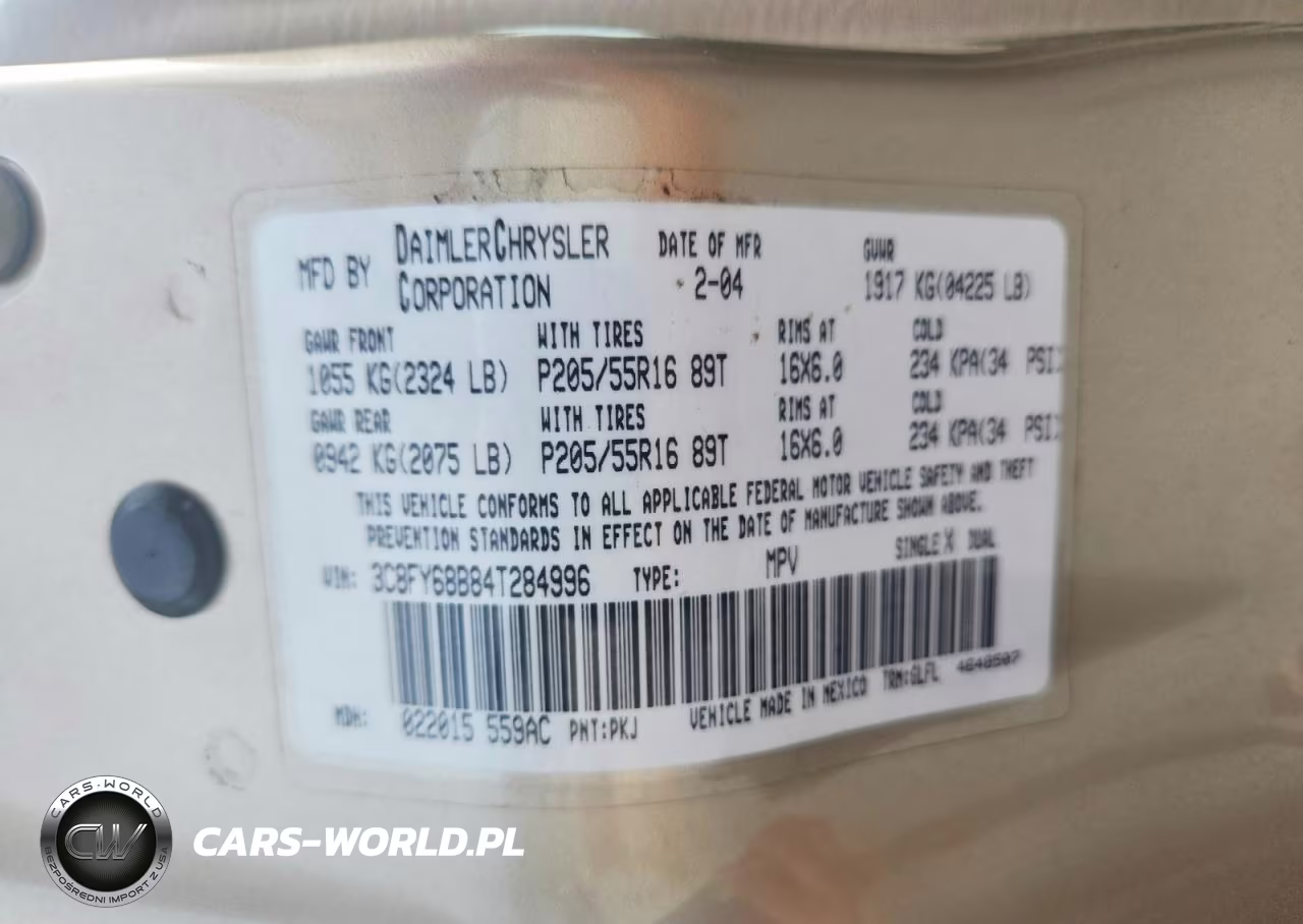 2004 Chrysler Pt Cruiser Limited VIN:3C8FY68B84T284996 - 13